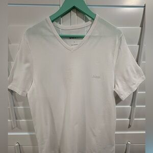 BOSS Men's Classic White V-Neck Tee